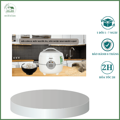 Nồi cơm 1 lít nấu được bao nhiêu gạo